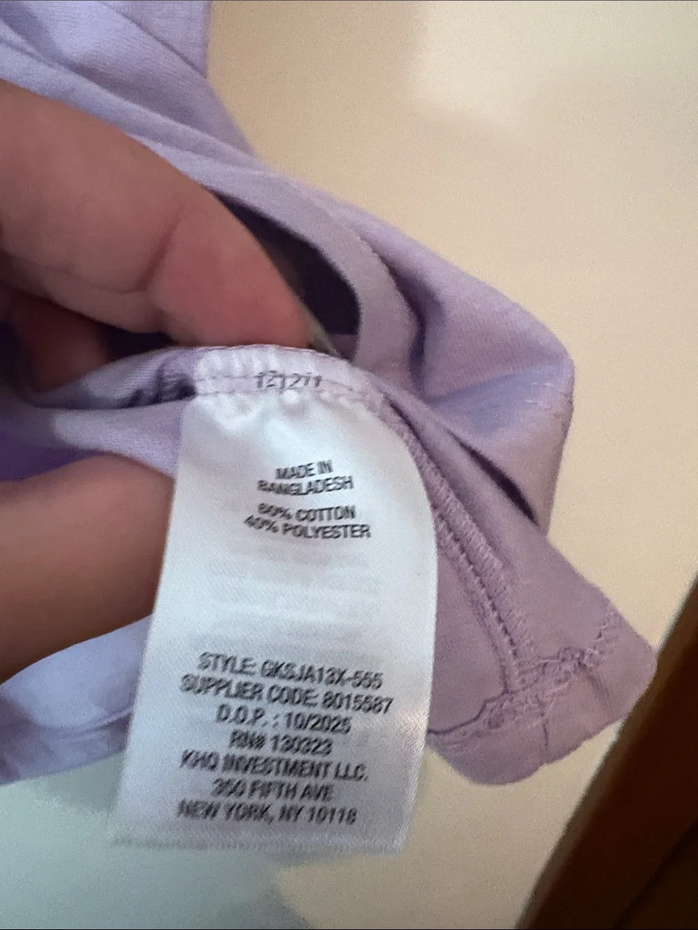 GAP Kids Lavender Short-Sleeve Floral Logo Tee